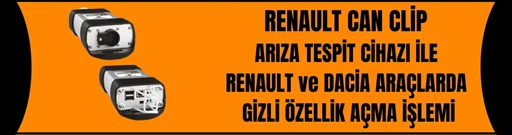 Renault Dacia Araçlarda Gizli Özellik Açma Renault Dacia Araçlarda Gizli Özellik Açma